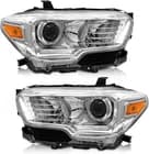 DRL LED Headlights Assembly for 2016-2021 Toyota Tacoma Chrome Headlamp LH+RH (For: Toyota Tacoma) - image 1