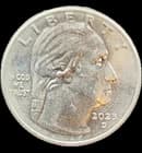 2023 D BESSIE COLEMAN QUARTER "IN COD WE TRUST", NOSE & MOUTH ERROR RARE!!!! - image 1