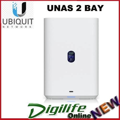 Ubiquiti UniFi Network Attached Storage UNAS 2 3.5" HDD Bays, White - image 1
