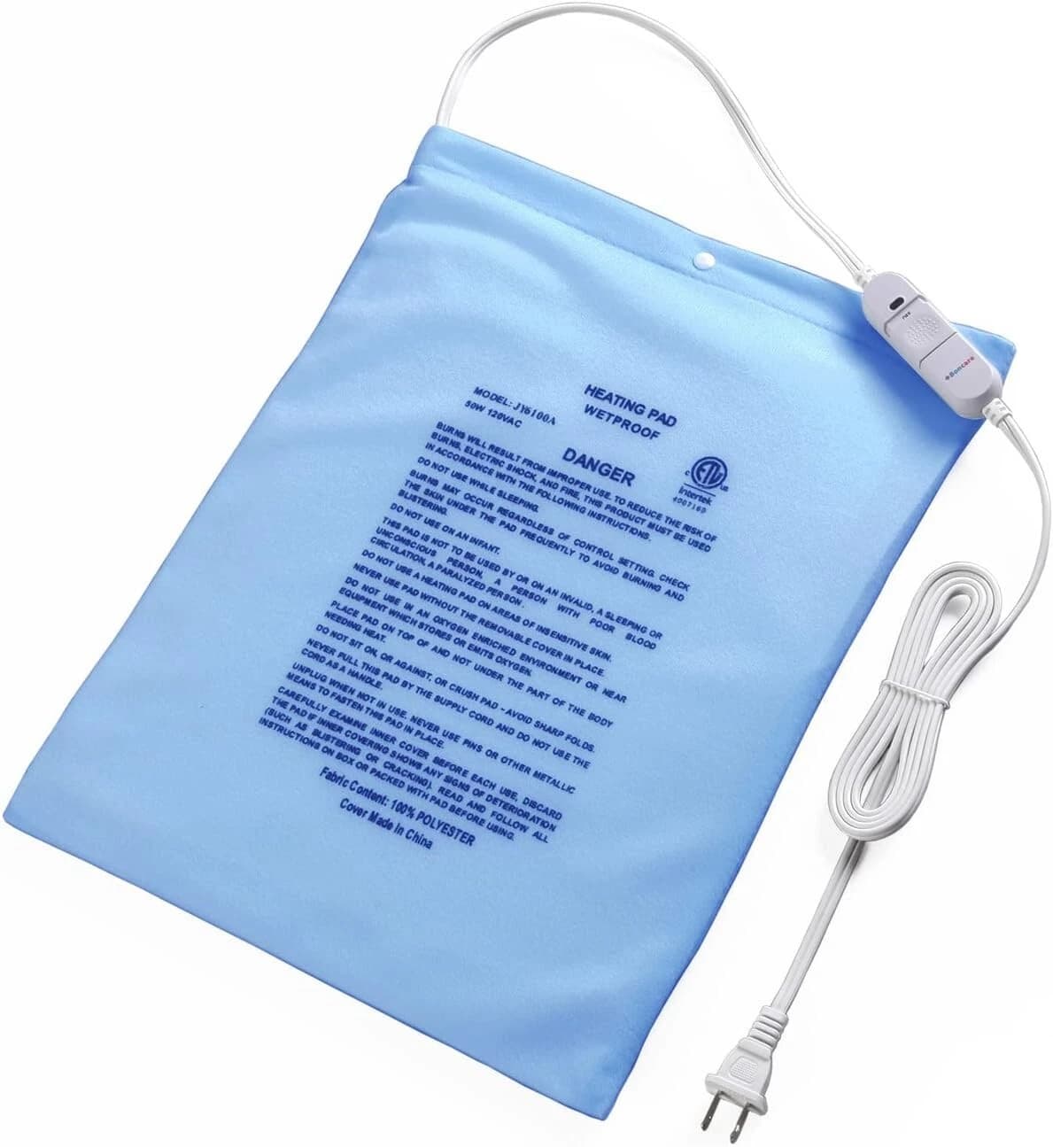 Electric Heating Pad For Back Cramps & Back Pain Relief No Auto Shut Off 12"X15" - image 1