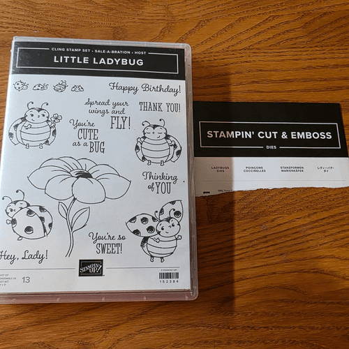 Stampin' Up! Little Ladybug Cling Rubber Stamp Set & Coord Dies - image 1