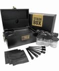 Bamboo Stash Boxes with Combination Lock, Upgraded with Metal Carrying Handle Ho - image 1