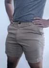 Bear Bottom Clothing Stretch Short 7" Taupe Size Men's Medium - image 1