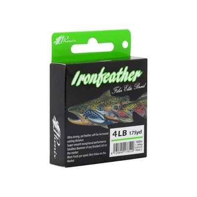 PHENIX IRONFEATHER BRAID 175YD SELECT COLOR SELECT SIZE IRON FEATHER TROUT BRAID - image 1