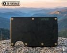 🔥2.0 RIDGE WALLET | TOPOGRAPHIC | SMOKEY MOUNTAIN w/GOLD PVD SCREWS+ORIG. BLK - image 1