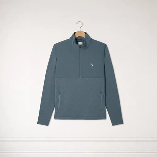 NWT Vuori Men's Sunday Element Half Zip - Blue Sea Heather - NEW - image 1