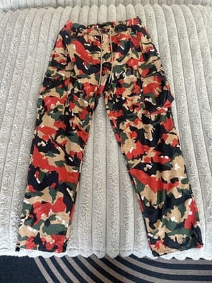 Rare Vintage Air Jordan Flight Camo Cargo Pants Size L - image 1