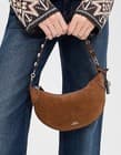 Polo Ralph Lauren Polo ID Suede Studded Shoulder Bag - image 1