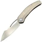 Ketuo Slashley P Framelock Gray Titanium Folding Bohler M390 Pocket Knife M0131 - image 1