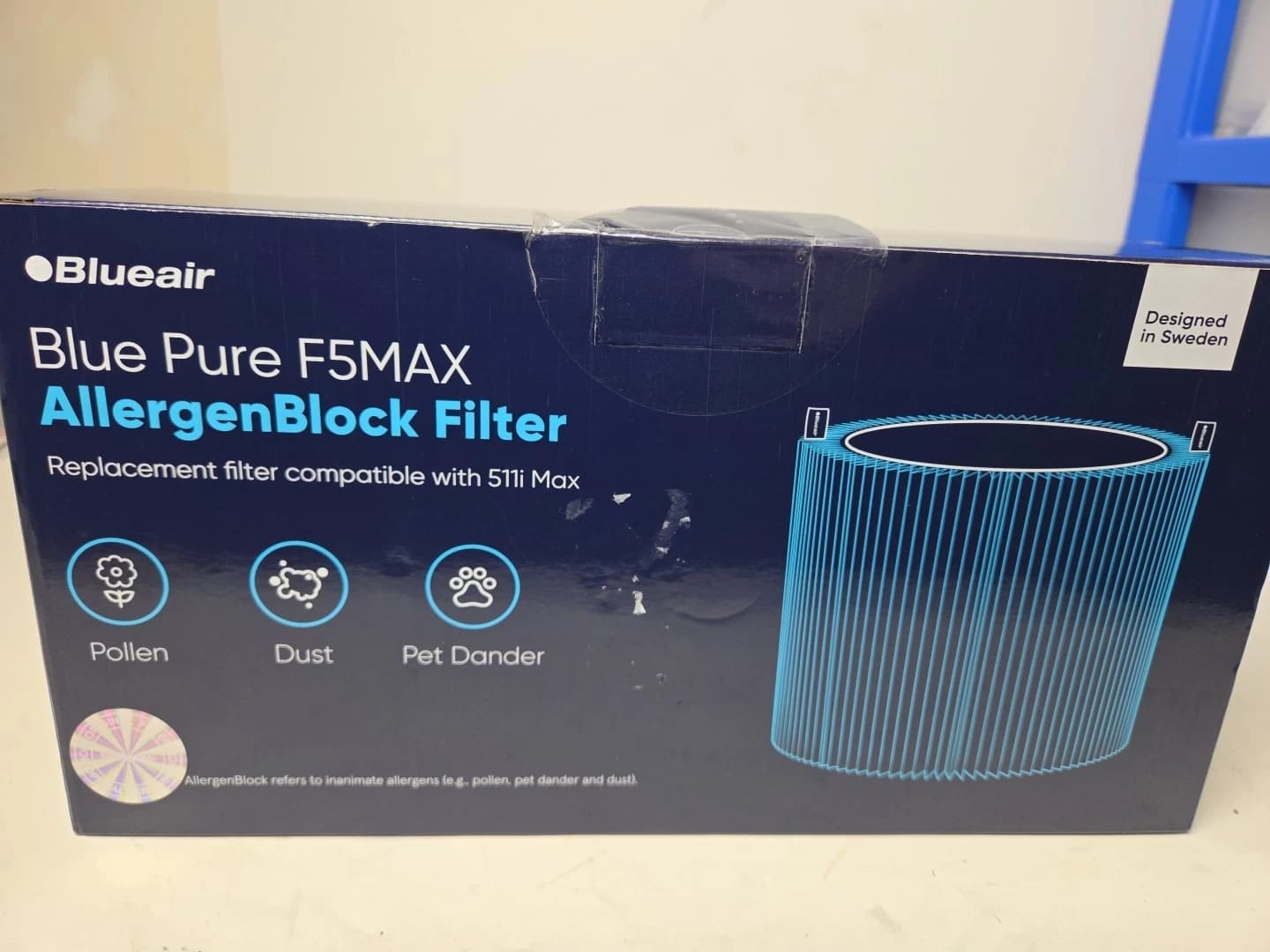 Blueair Blue Pure F5MAX AllergenBlock Replacement Filter 511i Max Air Purifier - image 1