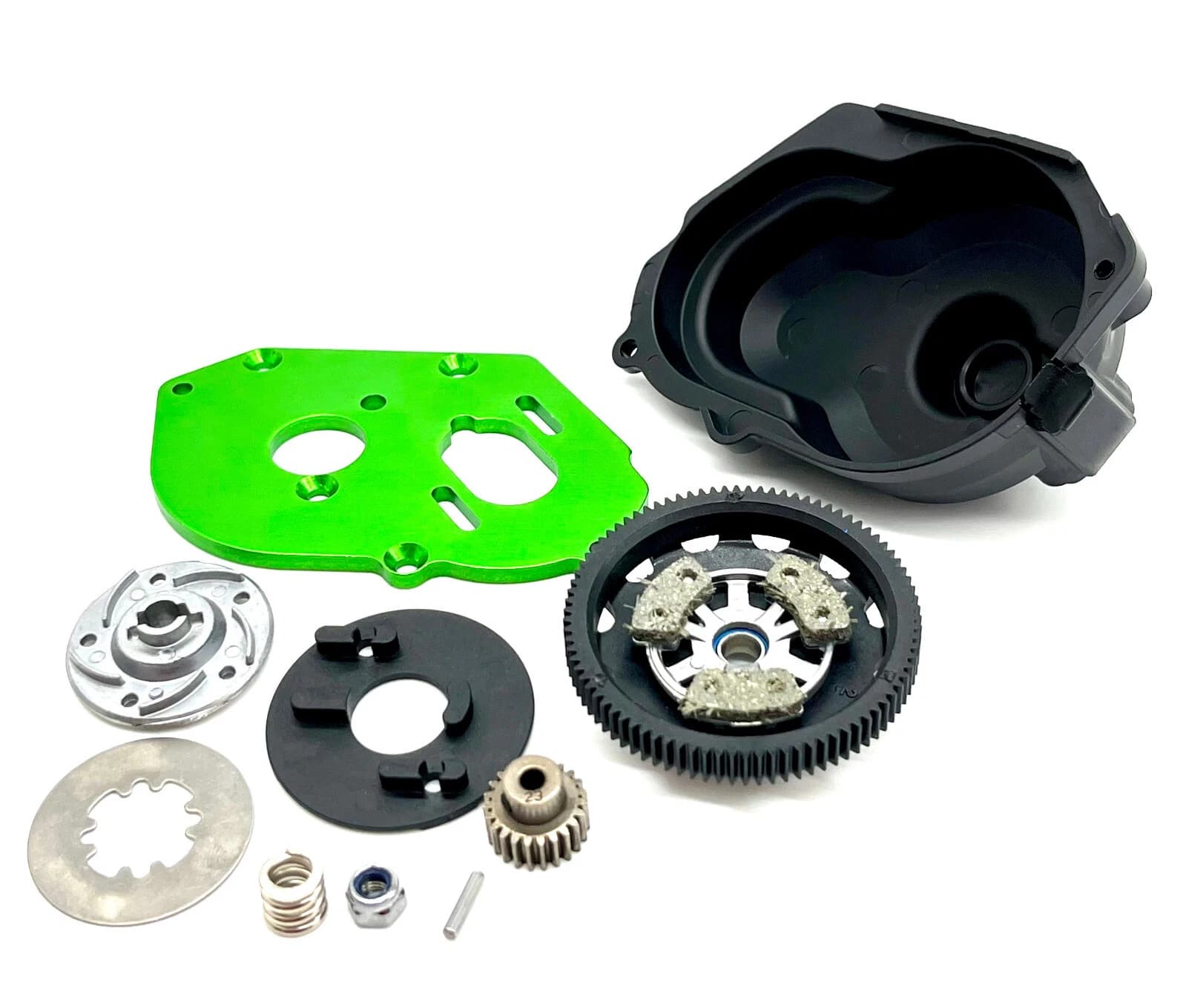 Traxxas Slash Modified Motor Mount (Green) SPUR & SLIPPER - image 1