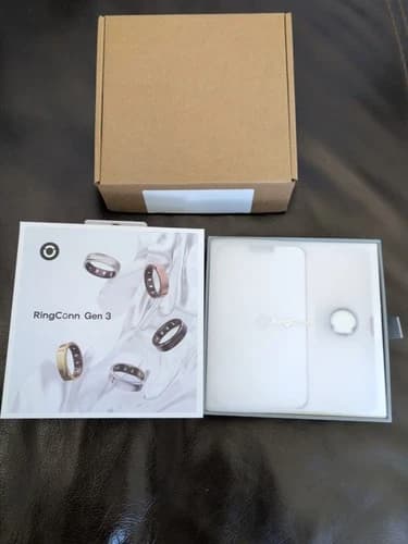RingConn® Gen 3 Smart Ring, Size 10, Brushed Silver - image 1