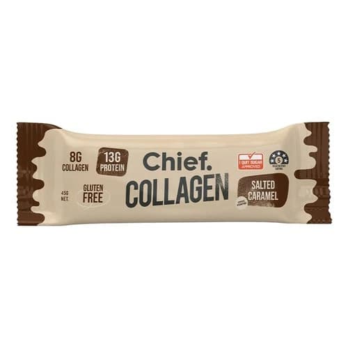 Chief Nutrition Collagen Protein Bar - Choc Salted Caramel 45gX12 - image 1