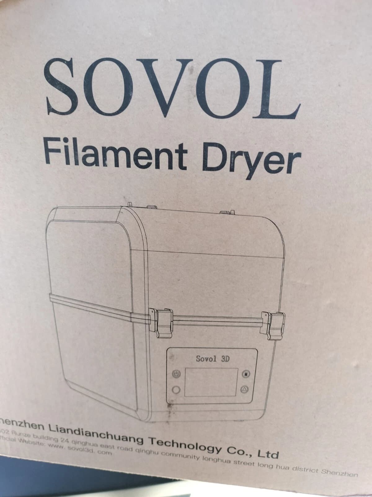 Sovol Filament Dryer SH01 Filament Dehydrator 3D Printer Spool Holder Dry Box - image 1
