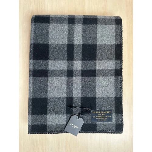 Filson Mackinaw Wool Black and Gray Blanket - New - image 1