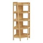 Bixby 71 Inch Corner Bookshelf in Oak - image 1