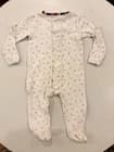 Magnetic Me Baby Girl Footie Long Sleeve Flowers Size 6-9 M Magnetic Closure - image 1
