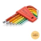 PB Swiss Tools 212H-6RB Ball End Rainbow Hex Key Set - image 1