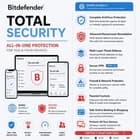 Bitdefender Total Security 2026 1 To 4 Years 1 To 10 Devices + Daily VPN - image 1