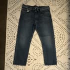 Buck Mason Men's Standard Fit Straight Dark Wash Blue Denim Jeans 5-Pocket - image 1