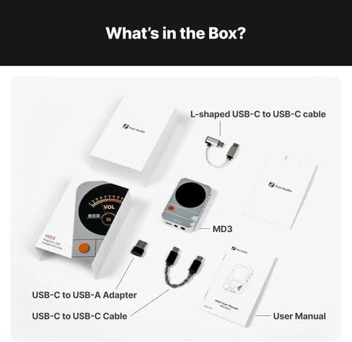 Fosi Audio MD3 Protable HiFi Headphone Amp DAC Magnetic Amplifier Mini USB C - image 1