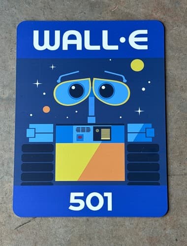 Walt Disney World EPCOT Parking Lot Marker Sign Prop WALL-E - image 1