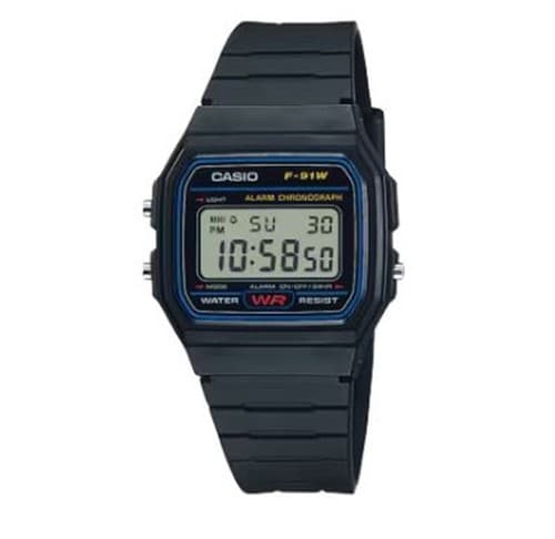 Casio F91W Classic Resin Strap Digital Waterproof Sport Watch - F91W-1 - image 1