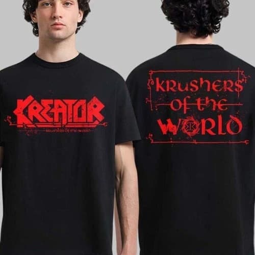 Kreator Krushers Of The World Album Merch Logo T-Shirt - image 1