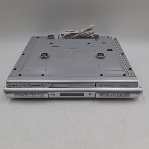 Sony ICF-CDK50 Under Cabinet CD Player Kitchen Clock Radio - image 1