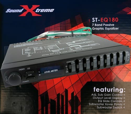 Sound Xtreme ST-EQ-48 7 Band Pre Amp Graphic Car Audio Stereo Equalizer EQ with Sub Out - image 1