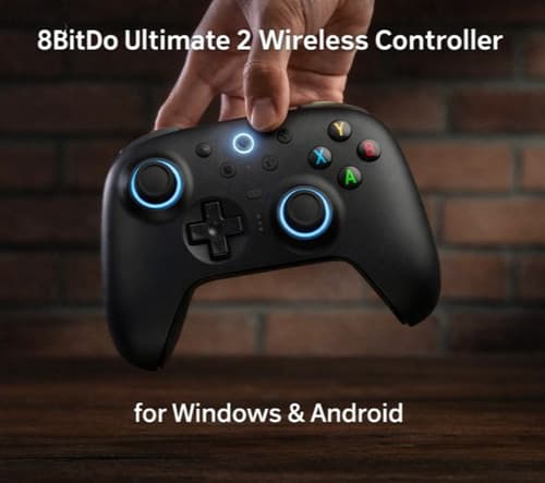 8BitDo Ultimate 2 Wireless Controller Bluetooth PC Android Steam Apple1000Hz RGB - image 1