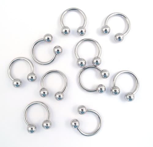 316L Surgical Steel Piercing Body Jewellery 10 Pack Horseshoe - image 1
