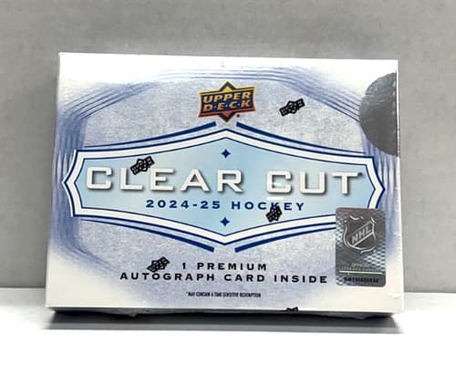 2024-25 Upper Deck Clear Cut NHL Hockey Factory Sealed Hobby Box - image 1