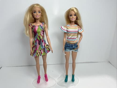 Lot of 2 Blonde Barbie Fashion Dolls - 11 Inch - image 1