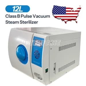 12L Dental Class B Autoclave Pulse Vacuum Steam Sterilizer with Dry Function - image 1
