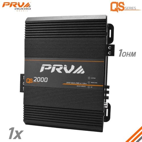 PRV Audio QS2000 Mono 1 Ohm Full Range Digital Car Amplifier 2000 Watts Compact - image 1
