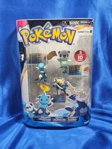 Tomy Pokémon 3 Pack Oshawott Dewott Samurott ID Tag Set SEALED - image 1