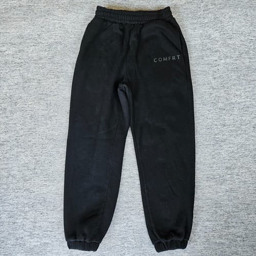 Comfrt Unisex MInimalist Sweatpants Joggers Black Obsidian Medium Comfort Heavy - image 1