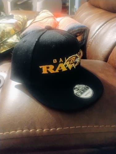 New Era 9FIFTY Snapback Hat Baltimore Ravens Black Purple NFL Football - image 1