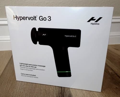 Hyperice Hypervolt Go 3 - Percussion Massage Gun with Carry Case - New, Sealed - image 1