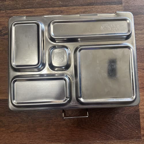 PLANETBOX ROVER STAINLESS STEEL 5 COMPARTMENTS LUNCH BOX BENTO BOX PLANET BOX - image 1