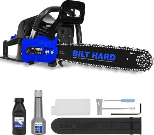 BILT HARD 18 Inch Gas Chainsaw 46cc 2.4 HP with Automatic Oiler - image 1