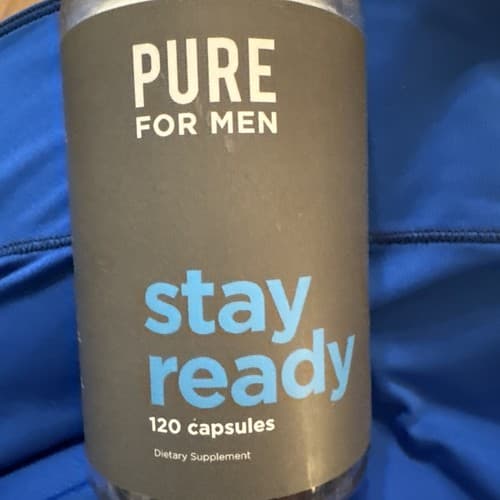 Pure for Men Stay Ready Fiber Supplement 120 Capsules Exp8/26 - image 1