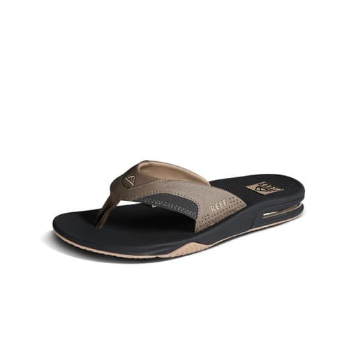 Reef Fanning Men's Comfort Beach Sandals Fossil/raven - 7 Medium - image 1