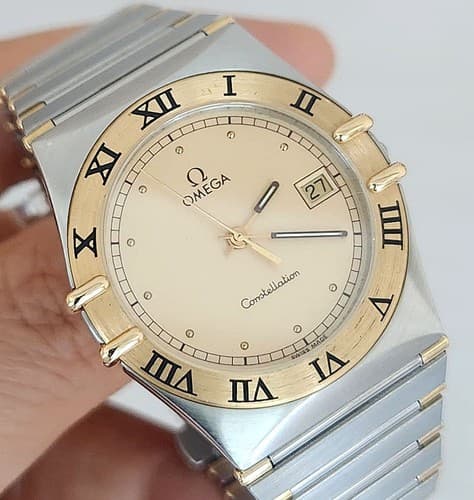 Vintage Omega Constellation Quartz 396.1070.1 6J Date Half Bar Men's Watch - image 1