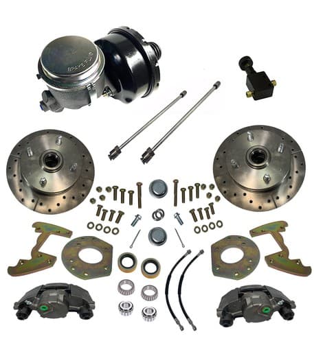 1963-69 Ford Falcon / Comet Power Front Disc Brake Kit, 4 lug, 14" rims bolt on - image 1