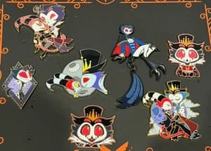 Stolas - Helluva Boss - Fanmade Enamel Pin Lot - image 1