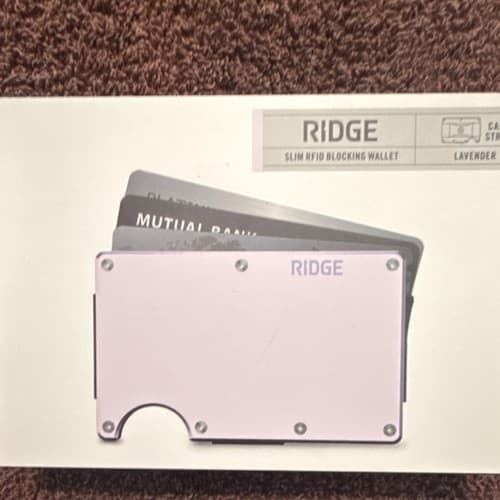 Ridge Slim RFID Blocking Wallet Lavender w/ Cash Strap - image 1