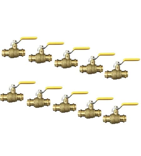 3/4" ProPress Brass Ball Valves with EPDM O-Ring - Lot of 10 - image 1