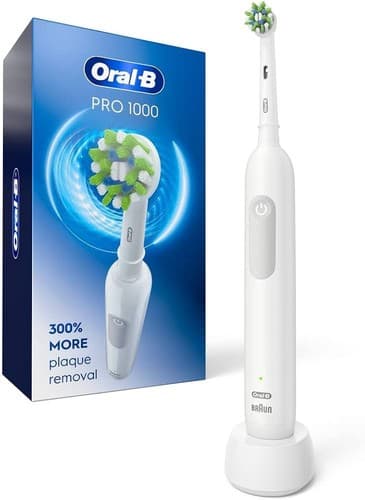 Oral-B Pro 1000 Rechargeable Electric Toothbrush, White - image 1